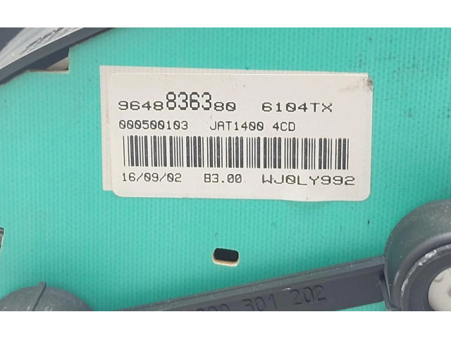 Přístrojová deska Peugeot 206+ 9648836380