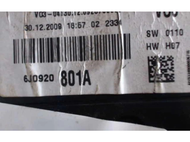 Přístrojová deska  Seat Ibiza IV (6J,6P) 2010 6J0920801A  