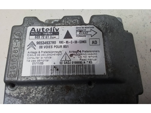 Блок подушек безопасности 603726100, 9653493780   Citroen C4 Grand Picasso