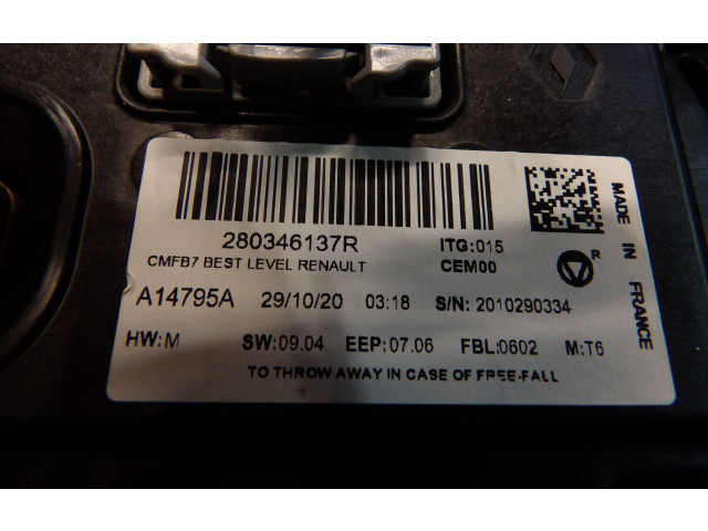 Дисплей    280346137R, 2010290334   Renault Clio V