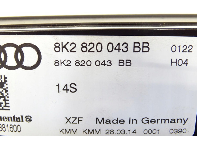 Блок управления климат-контролем 8K2820043BB   Audi A5 8T 8F