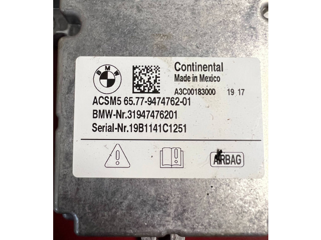 Блок подушек безопасности 9474762, 65779474762 BMW X3 G01