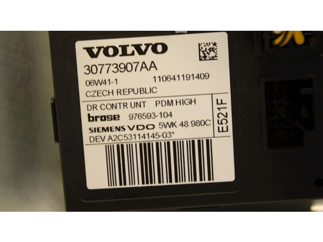 Передний механический механизм для подъема окна 8679081RH, 5WK48980C    Volvo V50