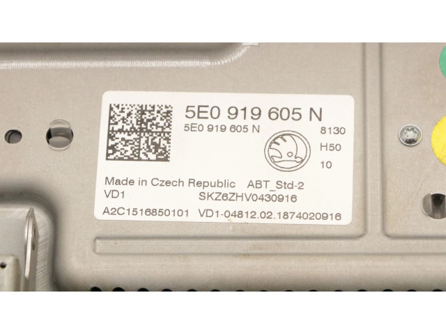 Дисплей 5E0919605N, 5E0919605N Skoda Octavia Mk3 (5E)