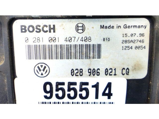 Řídící jednotka 0281001407, IMPRK955514 Volkswagen Caddy 1996