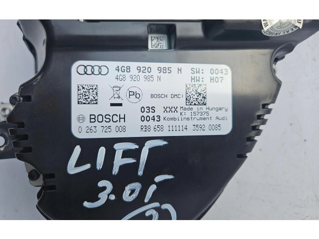 Přístrojová deska Audi A6 C7 2018 4G8920985N