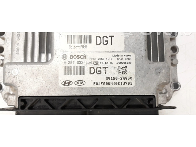 Блок управления двигателя 391502A950, 0281032354 KIA Optima