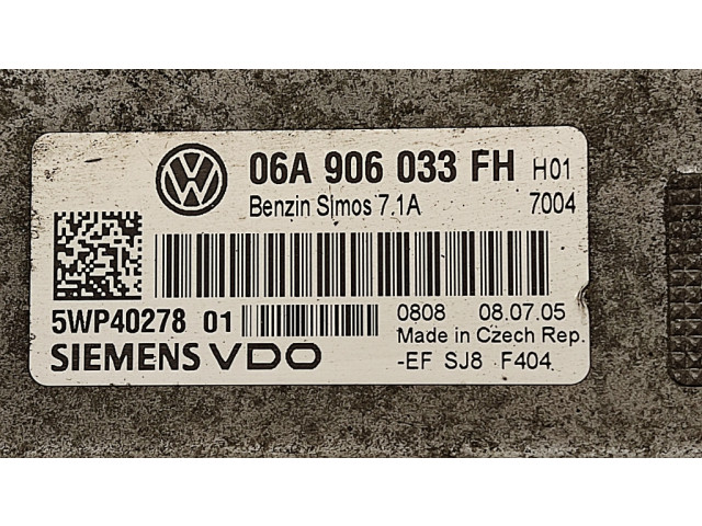 Řídící jednotka 06A906033FH, 5WP4027801 Seat Altea 2007