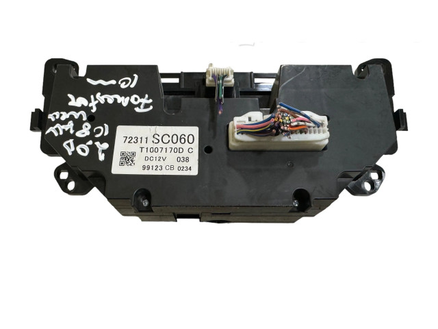 Блок управления климат-контролем 72311SC060, 99123CB0234   Subaru Forester SH
