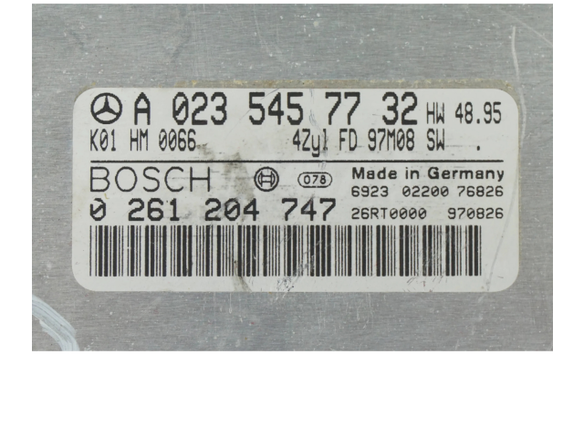 Řídící jednotka A0235457732, 0261204747 Mercedes-Benz SLK R170 2001