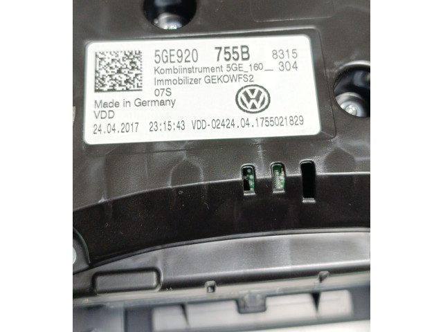 Панель приборов 5GE920755B, 5GE160304   Volkswagen e-Golf       
