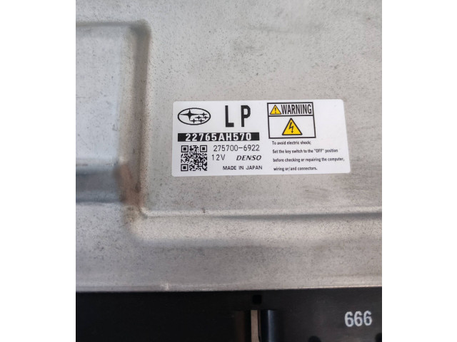 Блок управления двигателя 22765AH570, 2757006922   Subaru Forester SJ