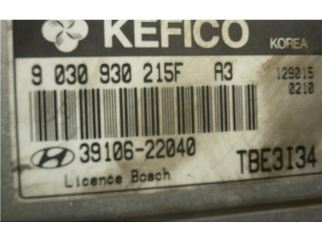 Блок управления двигателем Блок управления 9030930215F, 3910622040 Hyundai Getz