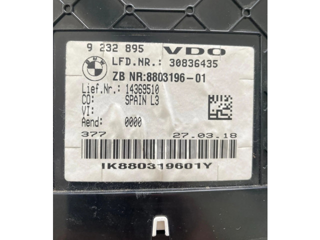 Přístrojová deska BMW 4 F32 F33 2018 9232895, 8803196