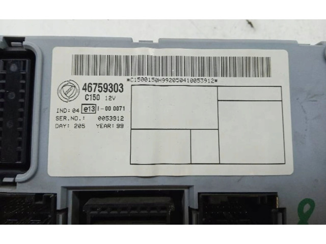 Pojistková skříňka Řídící jednotka BSM Fiat Punto Evo 1999