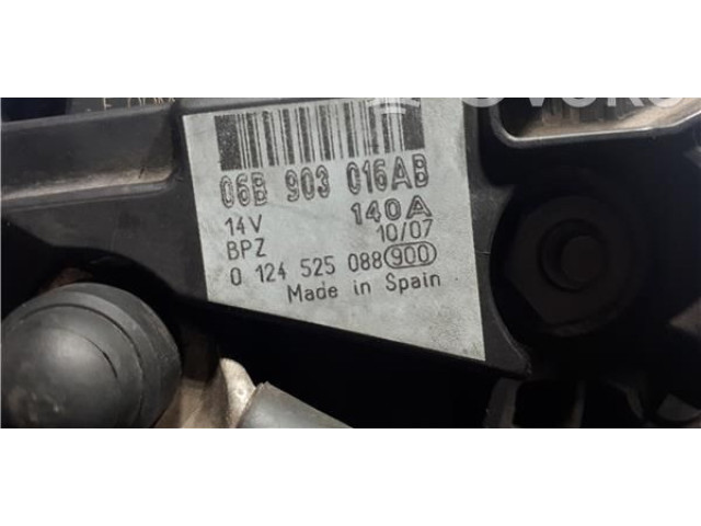 Генератор 06B903016AB, 0124525088 Audi A3 S3 8P