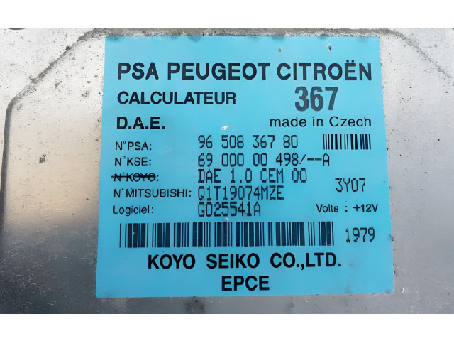 Блок управления 9650836780, Q1T19074MZE   Citroen C2