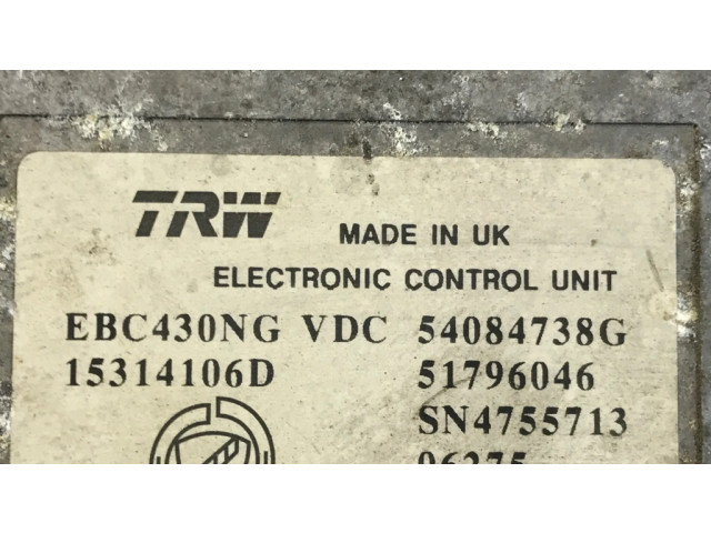 Блок управления АБС 51796046, SN4755713   Alfa Romeo 159