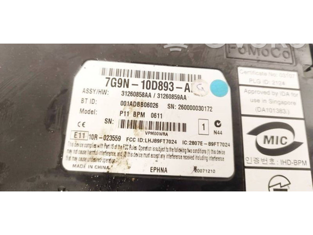 Блок управления 7G9N10D893AG, 7G9N-10D893AG Volvo S80