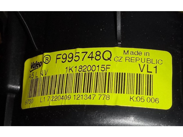 Вентилятор печки 1K1820015F Volkswagen Golf SportWagen