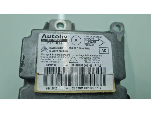 Блок подушек безопасности 9673576980, CENTRALITAAIRBAG Citroen Berlingo