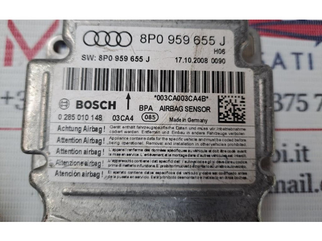 Блок подушек безопасности 8P0959655J, 8P0959655J Audi A3 S3 8P