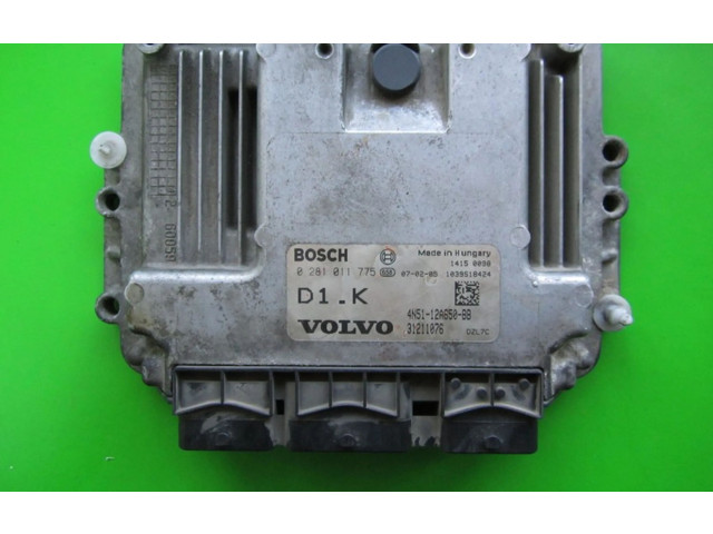 Блок управления двигателем Блок управления 4N51-12A650-BB, 0281011775   Volvo V50