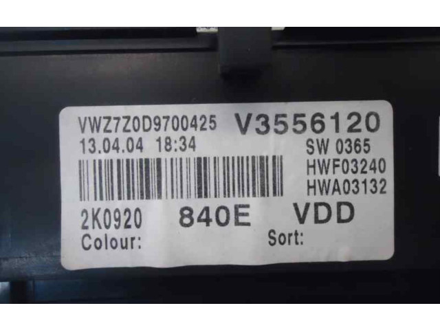 Přístrojová deska Volkswagen Caddy 2005 V3556120