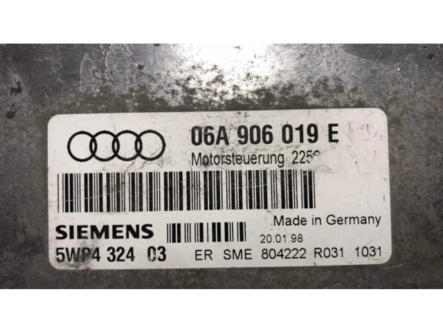 Блок управления двигателя 06A906019E, 5WP432403 Audi A3 S3 8L