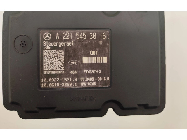 Jednotka ABS A2215453016, 000405901C6   Mercede-Benz S W221 2010