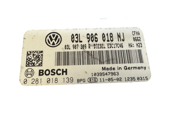 Řídící jednotka 03L906018NJ, 03L907309R Volkswagen Caddy 2011