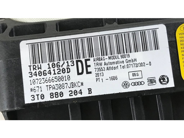 Подушка безопасности пассажира 3T0880204B   Skoda Superb B6 (3T)