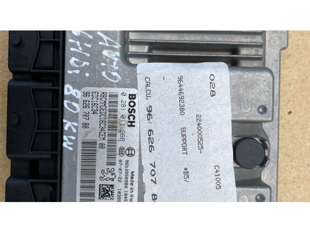 Блок управления двигателя 9662670780, 0281011966   Citroen C4 I