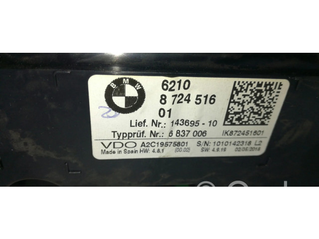 Přístrojová deska BMW 7 G11 G12 2015 6210872451601, 6837006