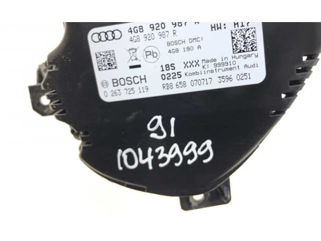 Přístrojová deska Audi RS7 C7 2017 0263725119, 4G8920987R