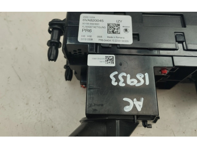 Модуль блока управления кондиционером 6VA820045   Skoda Fabia Mk4 (6VA)