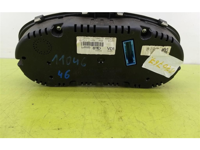 Панель приборов 5J0920811D Skoda Fabia Mk2 (5J)