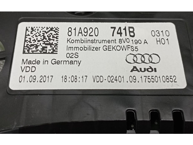 Панель приборов 81A920741B, 109.034KMS   Audi Q2 -       