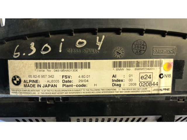 Дисплей 6957342, 65826957342 BMW 6 E63 E64