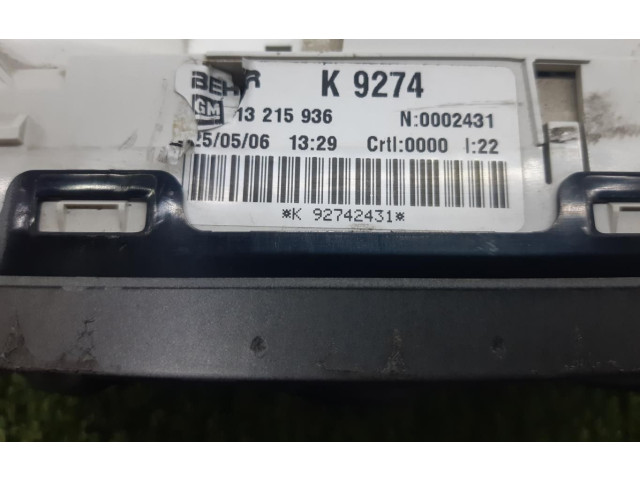 Блок управления климат-контролем 13215936   Opel Meriva A