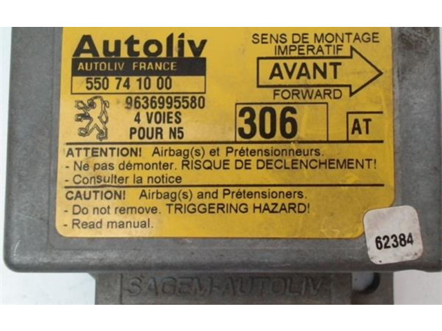 Блок подушек безопасности 9636995580, 550741000 Peugeot 306