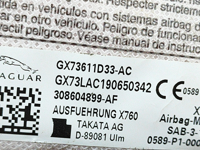 Подушка безопасности в сиденье GX73611D33AC   Jaguar XF X260