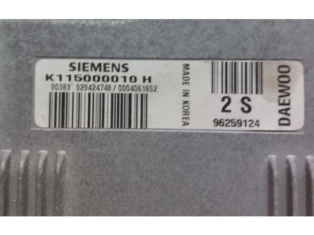 Řídící jednotka K115000010H, 96259124 Daewoo Matiz 2000