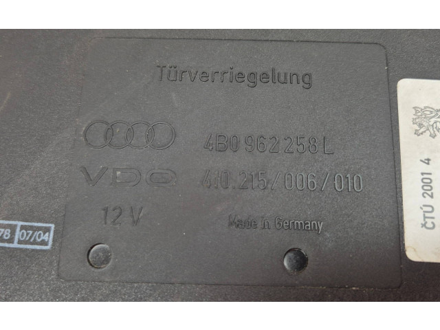 Блок комфорта 4B0962258L, 410215006010   Audi A6 S6 C5 4B   