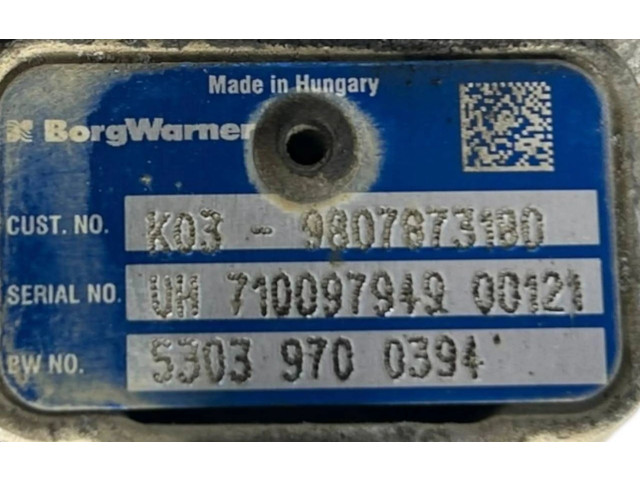 Turbodmychadlo Турбина 9807873180, 53039700394 Ford Mondeo MK V