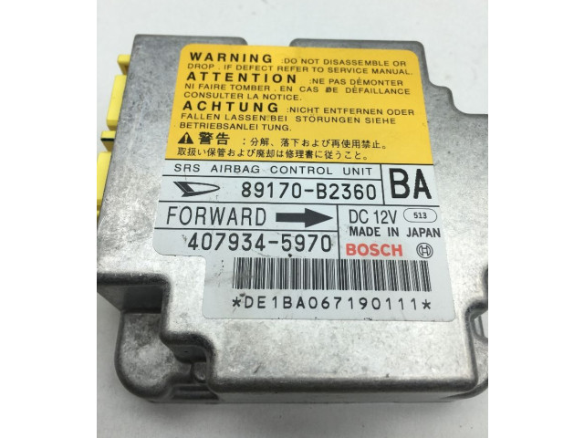 Блок подушек безопасности 89170-B2360 Daihatsu Trevis