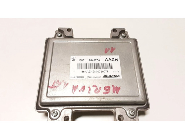 Блок управления двигателя 12643754, 86AAZH561032007F Opel Meriva B