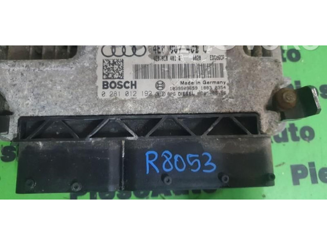 Řídící jednotka 0281012192, 4E0907401C   Audi A8 S8 D3 4E 2003