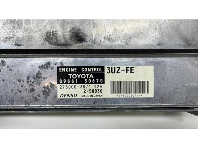 Блок управления двигателя 8966150670, 2750003071 Lexus LS 430