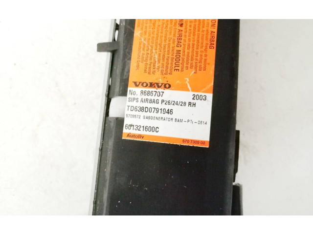 Подушка безопасности в сиденье 8686707, 601321600c Volvo S60